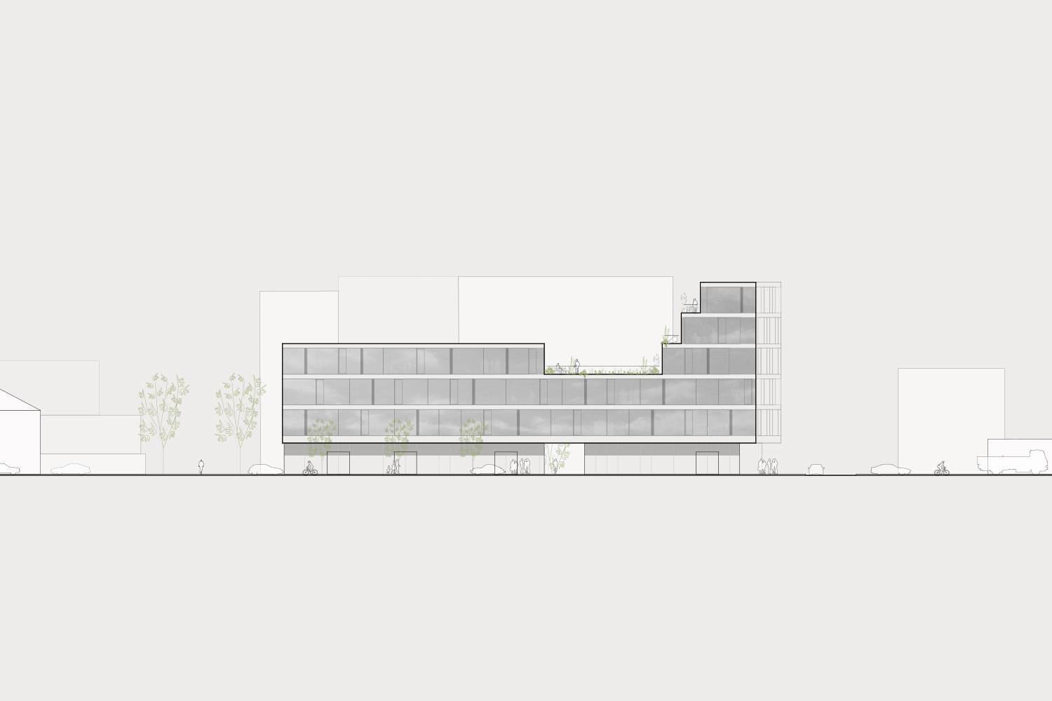 Schallmoos Terrace_Ansicht Strasse